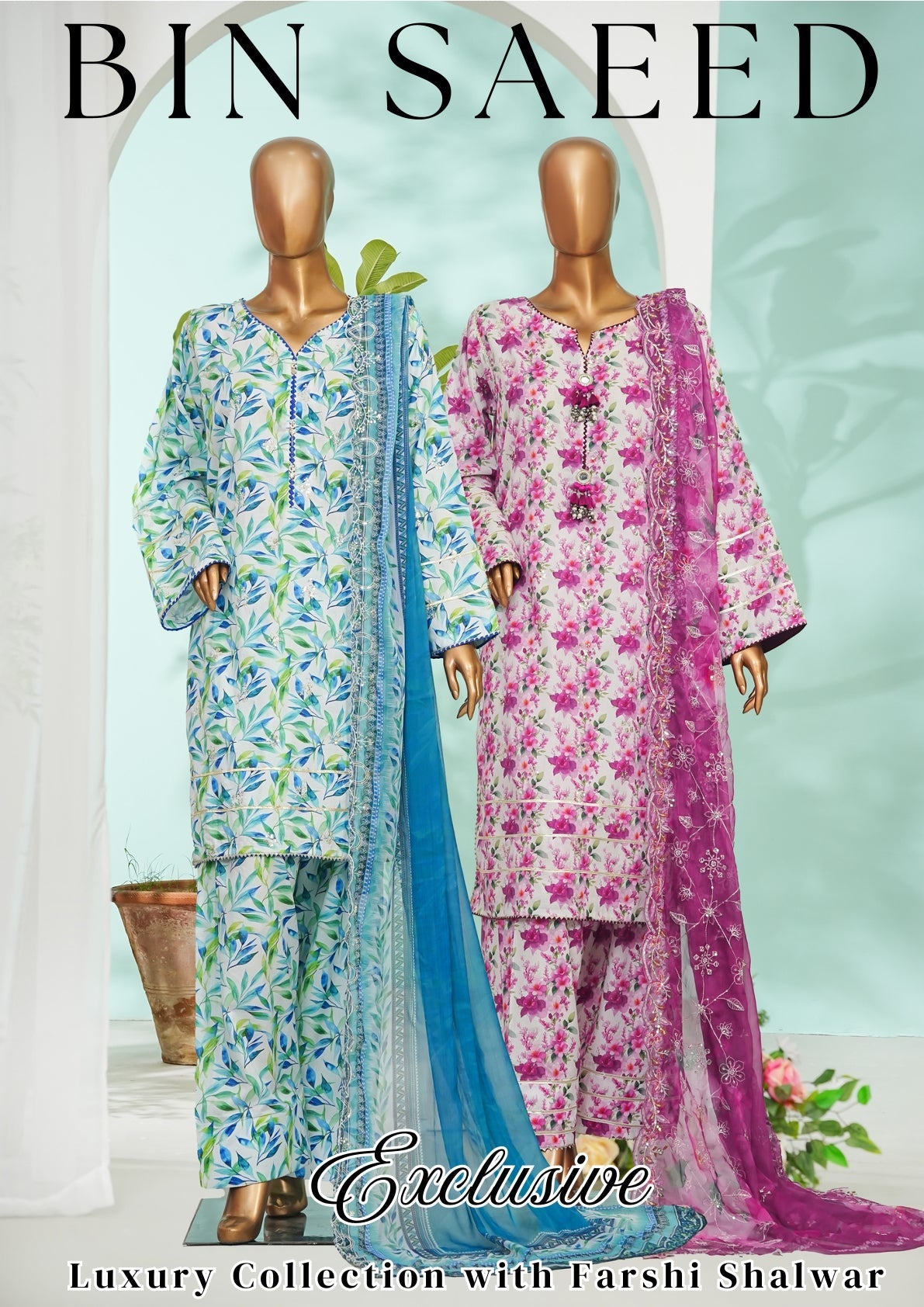 Bin Saeed Collection With Farshi Suits