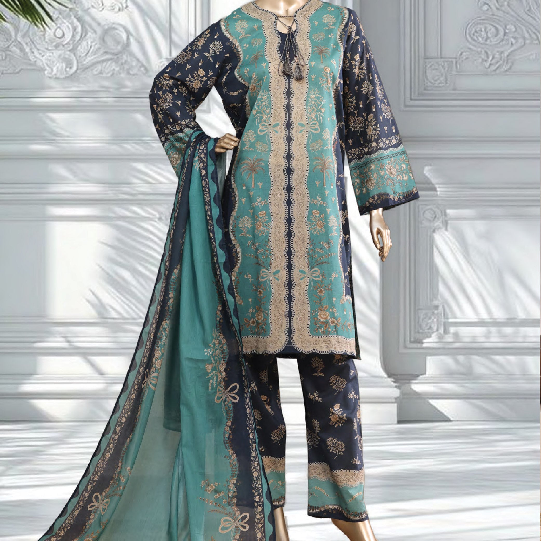 Bin Saeed Printed 3PC Collection Set 3