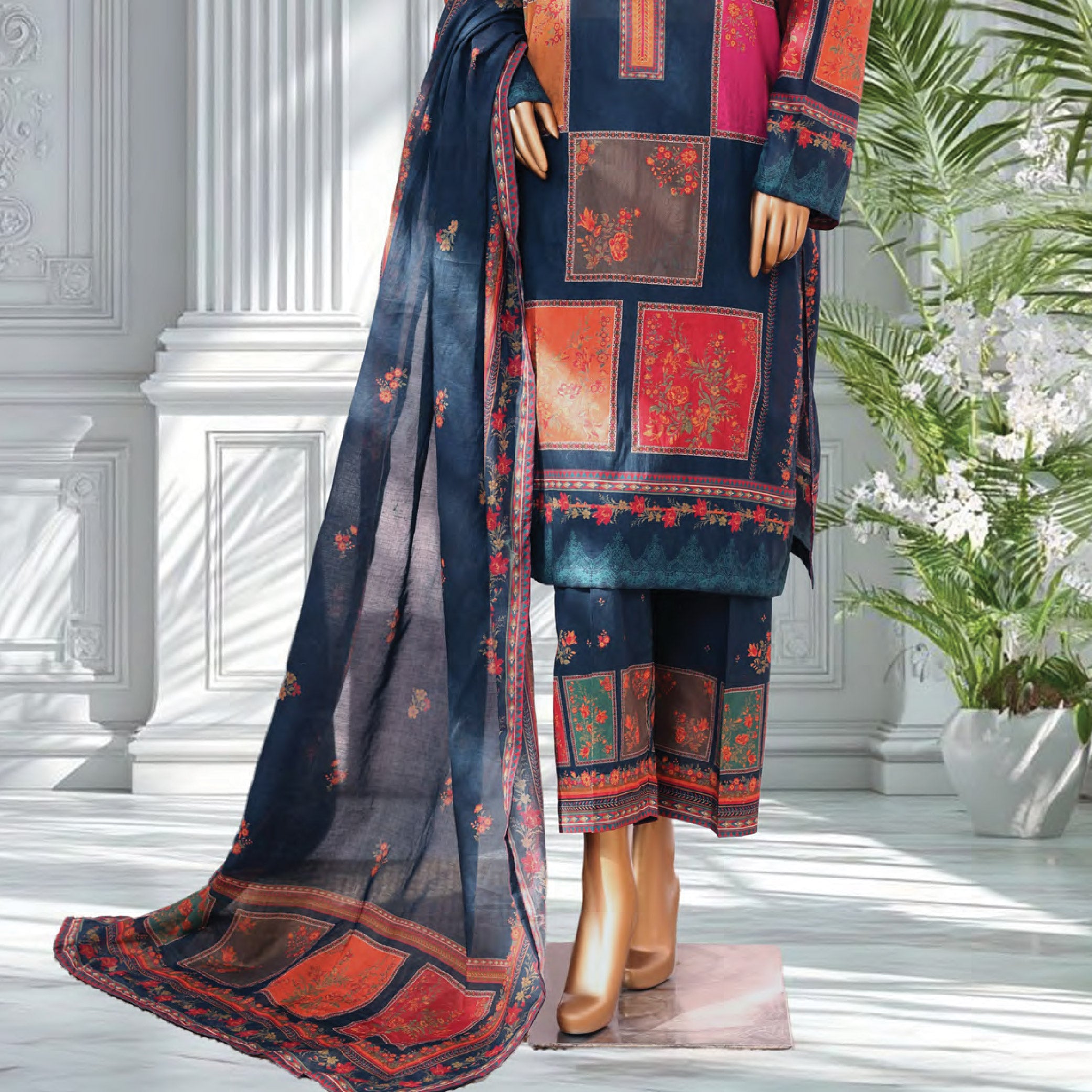 Bin Saeed Printed 3PC Collection Set 4