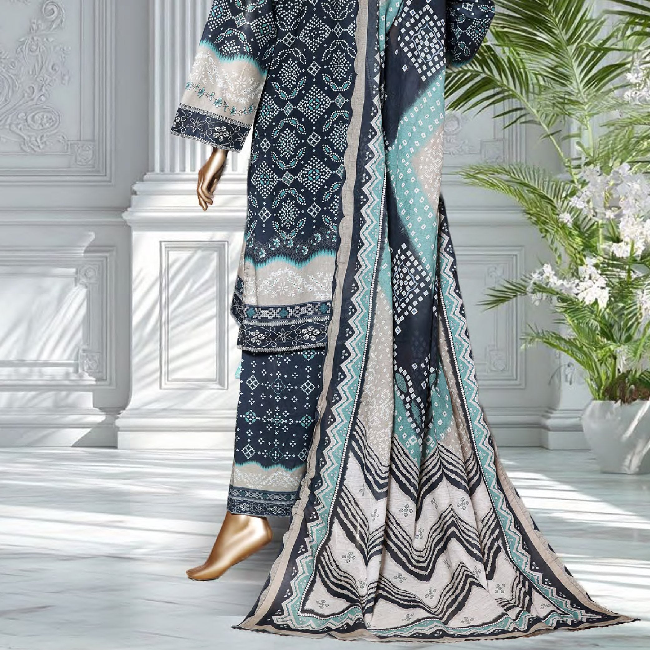 Bin Saeed Printed 3PC Collection Set 5