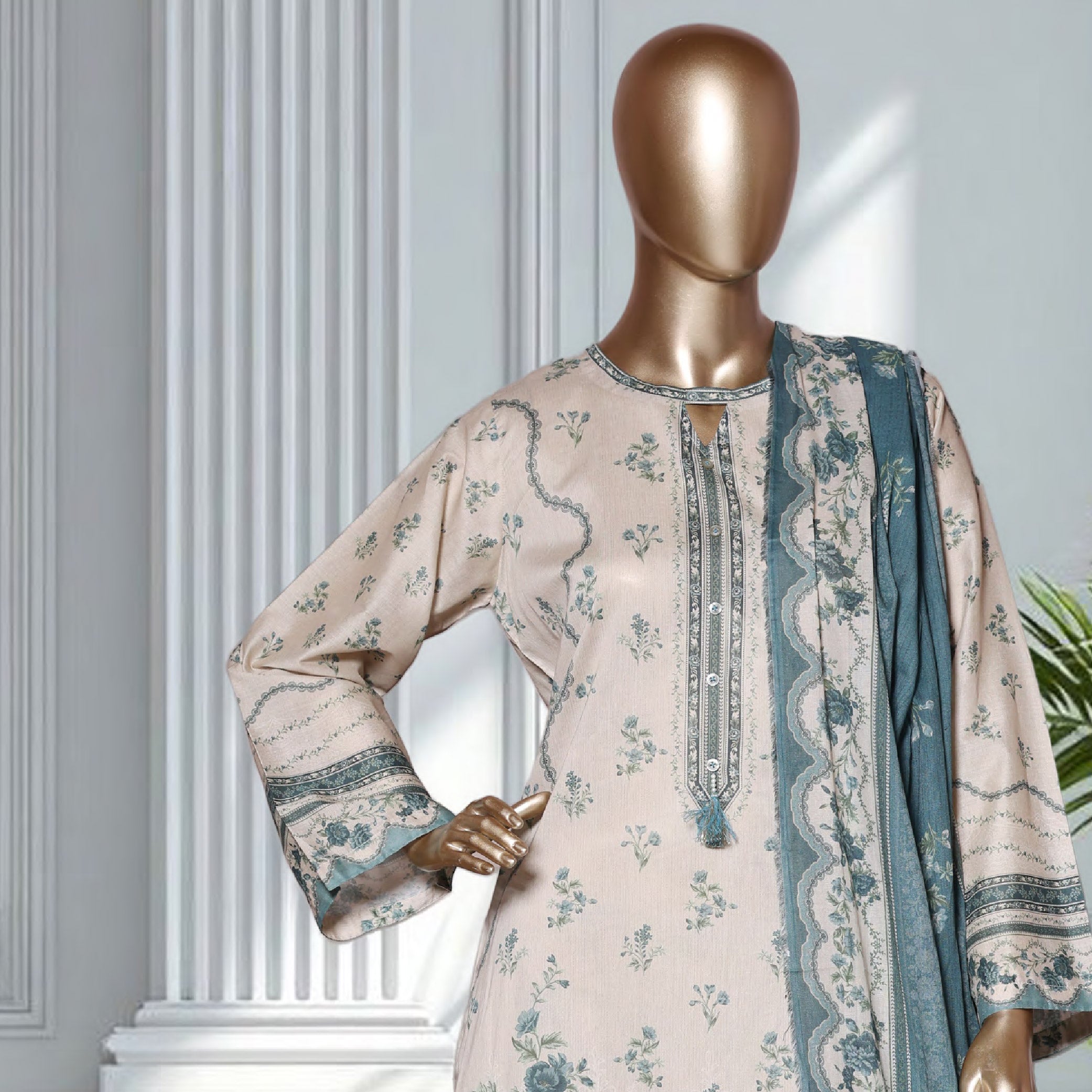 Bin Saeed Printed 3PC Collection Set 6