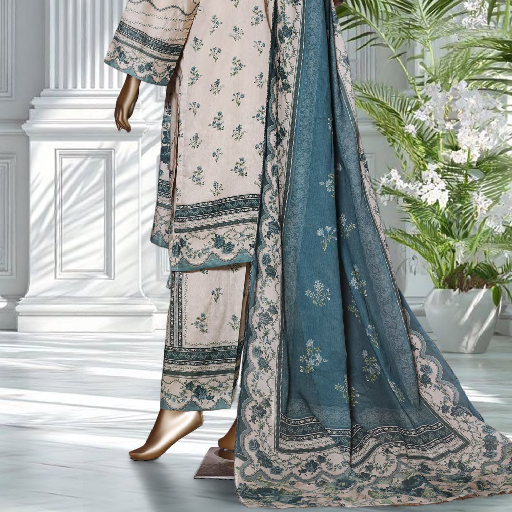 Bin Saeed Printed 3PC Collection Set 6