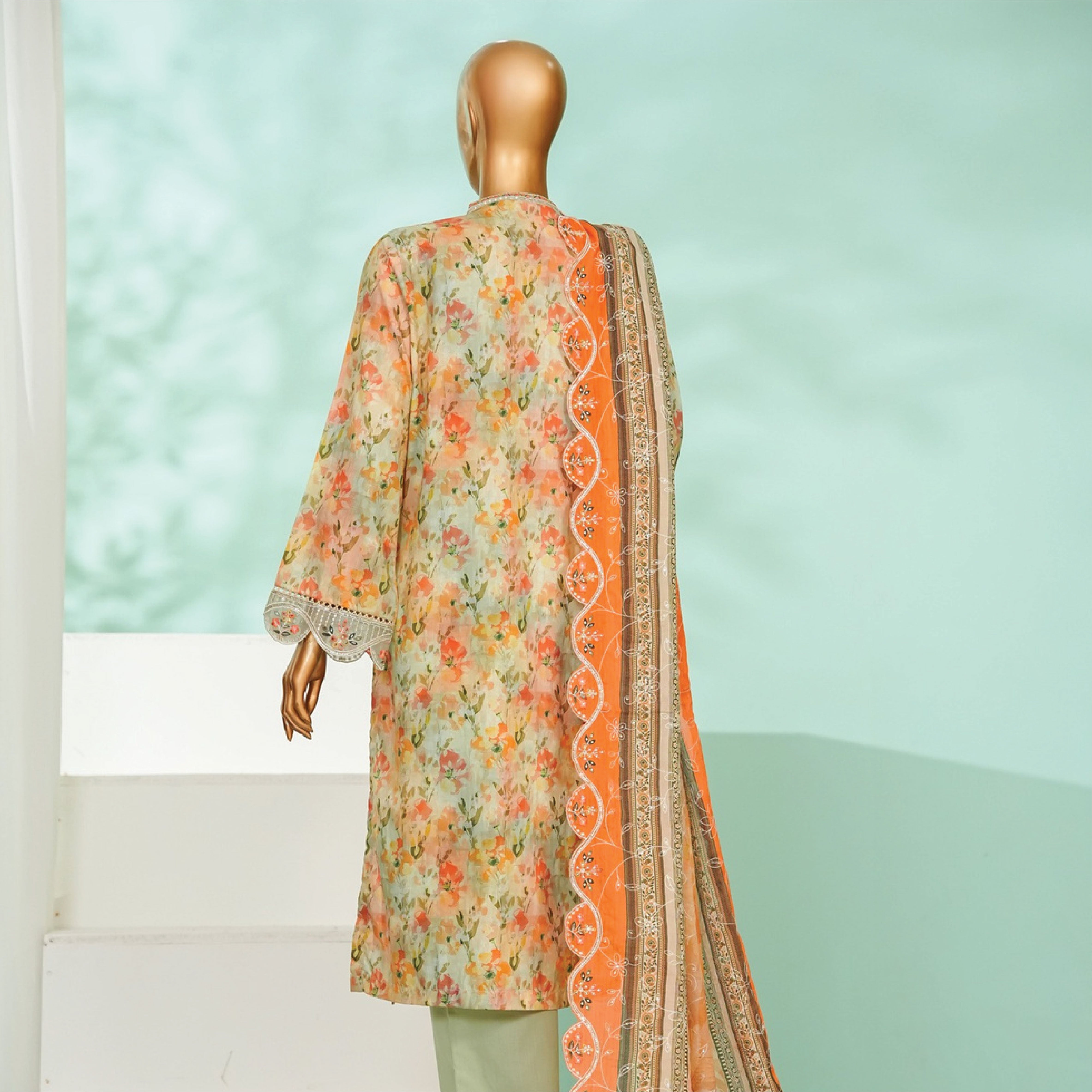 Canvas of Textured Sophistication - Pakistani designer suits india