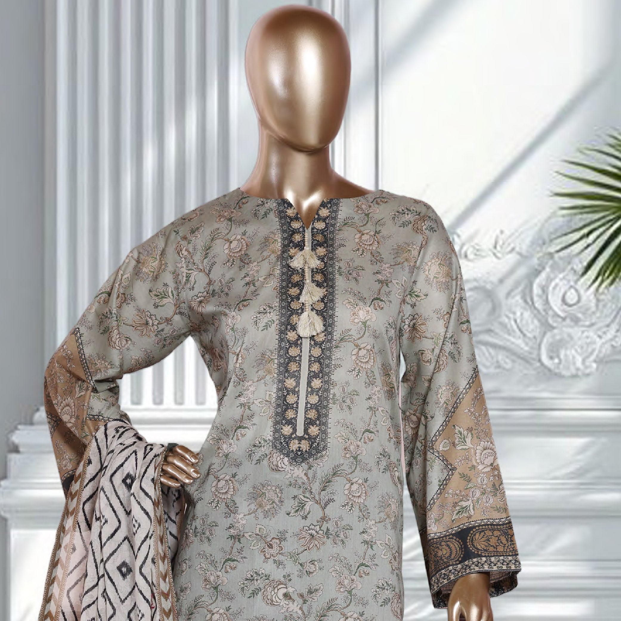 Bin Saeed Printed 3PC Collection Set 1