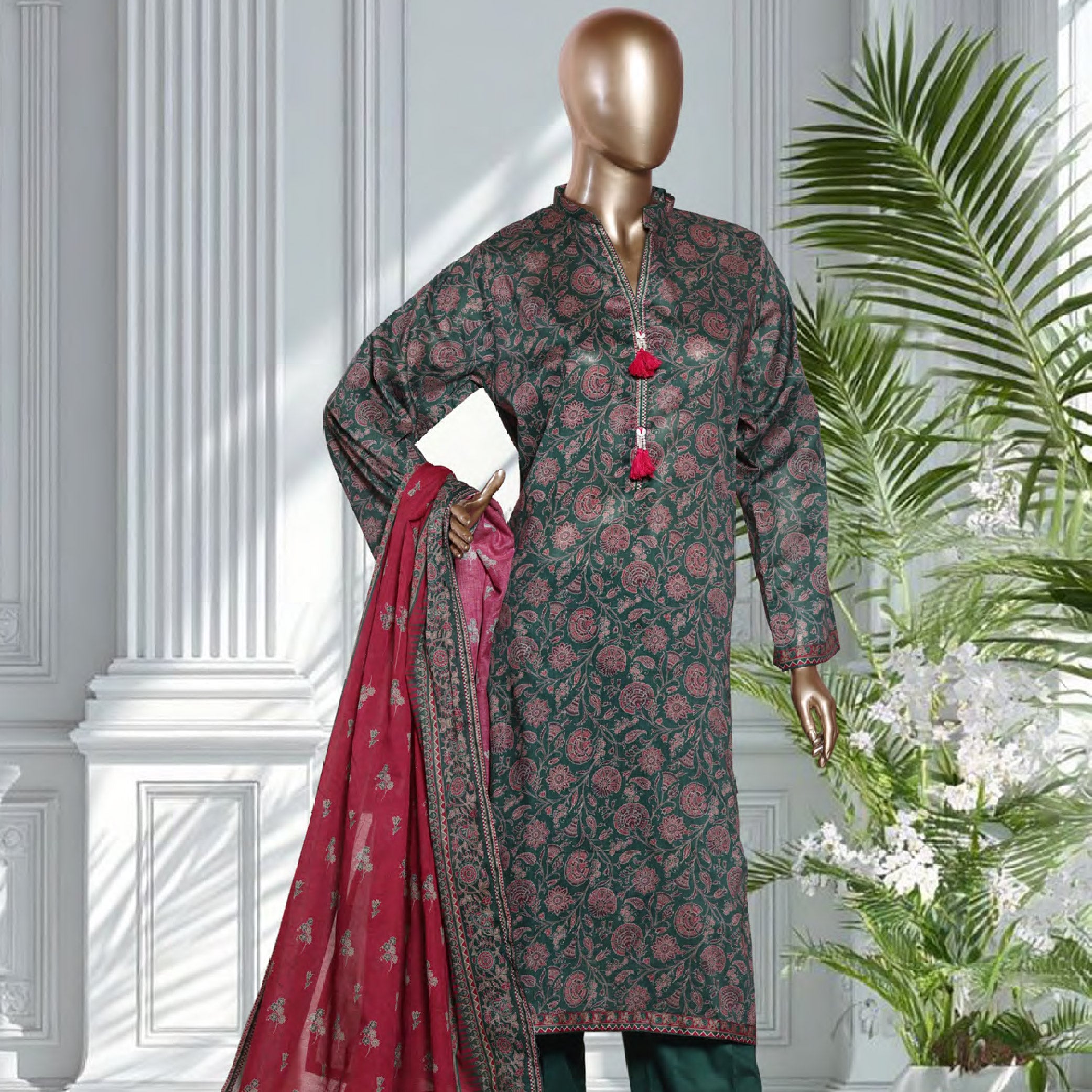 Bin Saeed Printed 3PC Collection Set 2