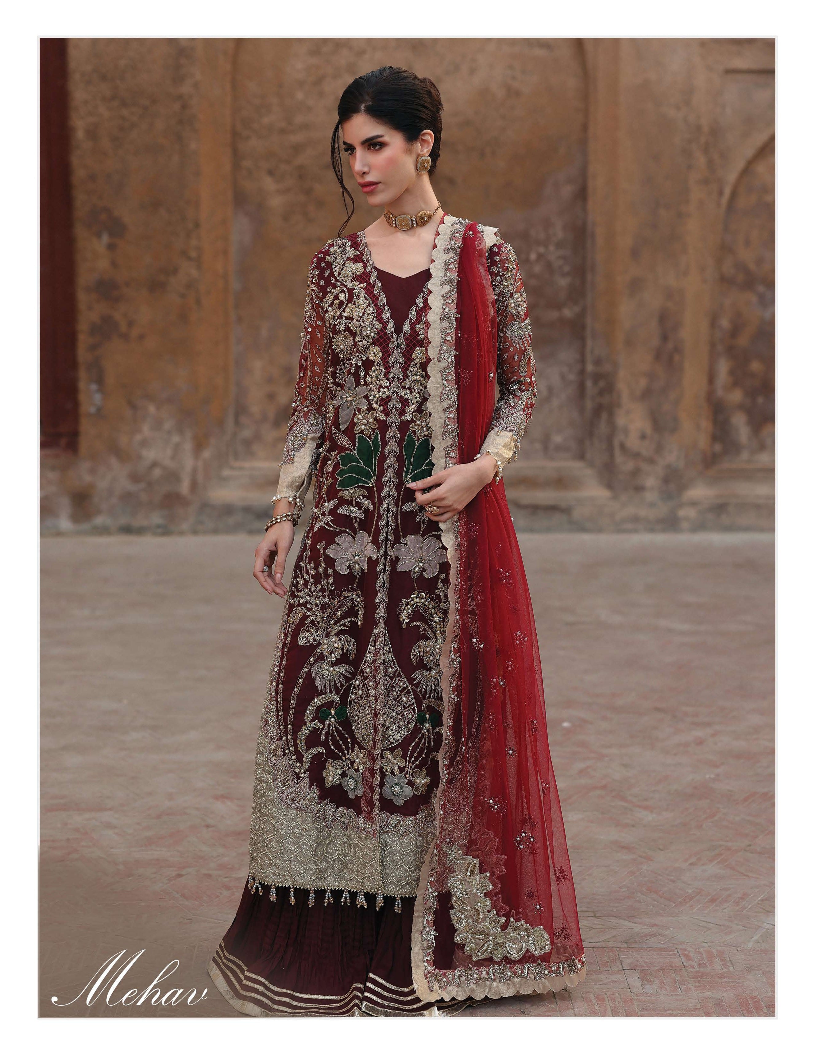 AL-4264 (Mehav) - Stitched & Unstitched Pakistani suits Uae